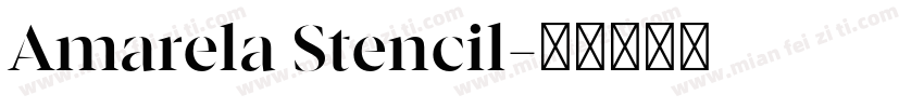 Amarela Stencil字体转换